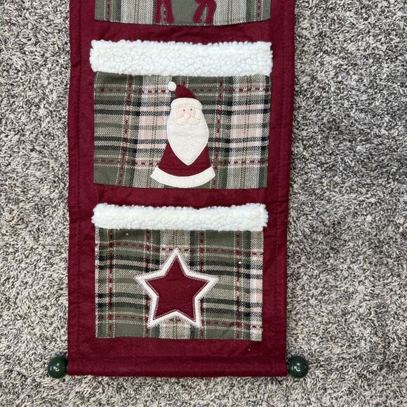 Long Hanging Snowman Christmas Decor Tapestry Sown Pockets - Picture 4 of 7